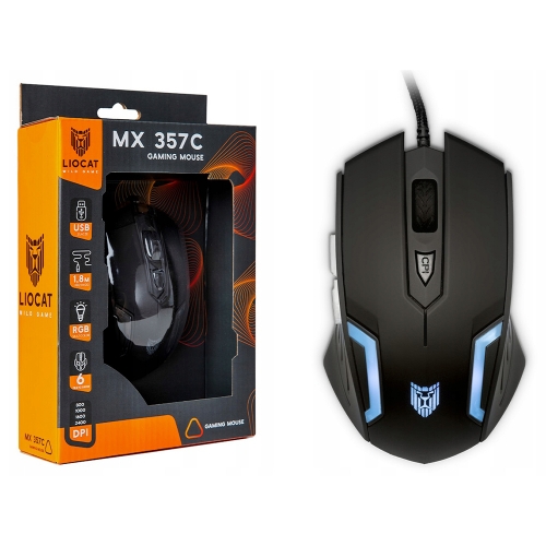 Геймърска мишка Liocat MX 357C, Черен