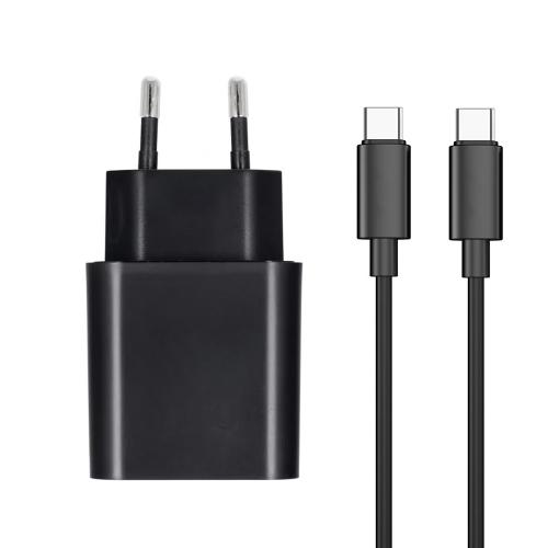 Зарядно 220V, Blue Star, USB C, с кабел USB-C към USB-C, 3A, 25W, PD, QC 4.0 function