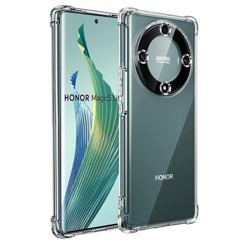 Силиконов калъф Techsuit Shockproof за Honor Magic5 Lite, Прозрачен
