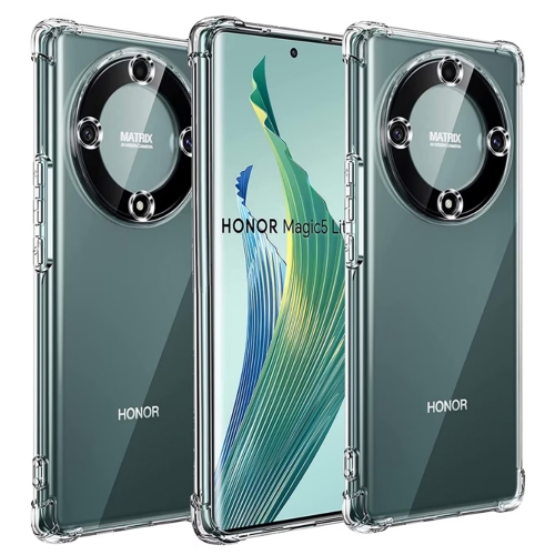 Силиконов калъф Techsuit Shockproof за Honor Magic5 Lite, Прозрачен