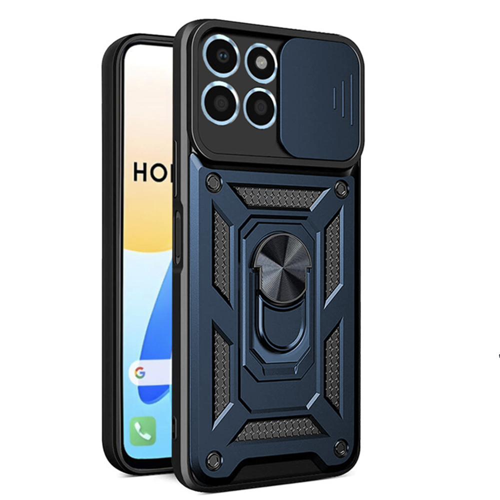 Удароустойчив калъф Techsuit Slide Camera за Honor X8b, Син