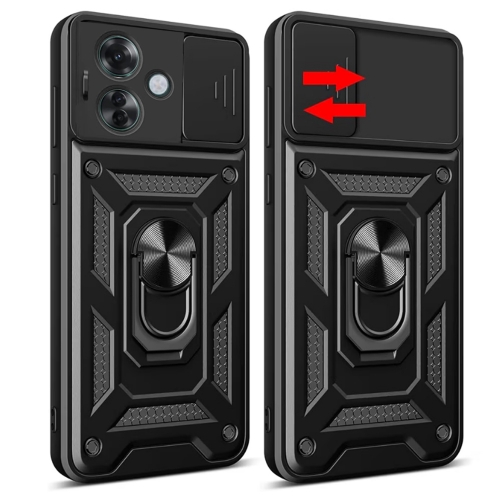 Удароустойчив калъф Techsuit Slide Camera за Oppo Reno11 F, Черен