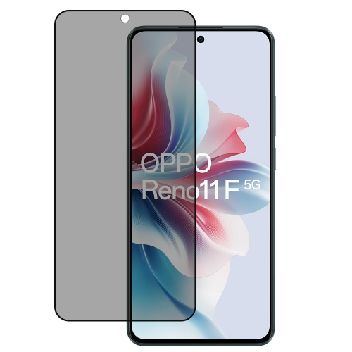 Стъклен Протектор 5D Full Glue PRIVACY за Oppo Reno11 F, Черен