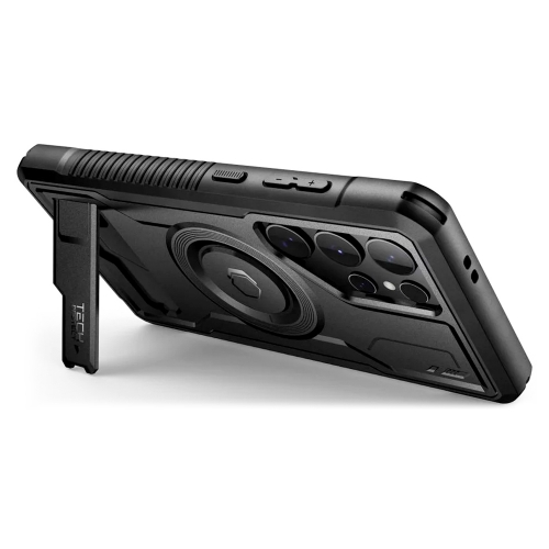 Калъф TECH-PROTECT Kevlar MagSafe за Samsung Galaxy S24 Ultra, 360 градуса, Черен