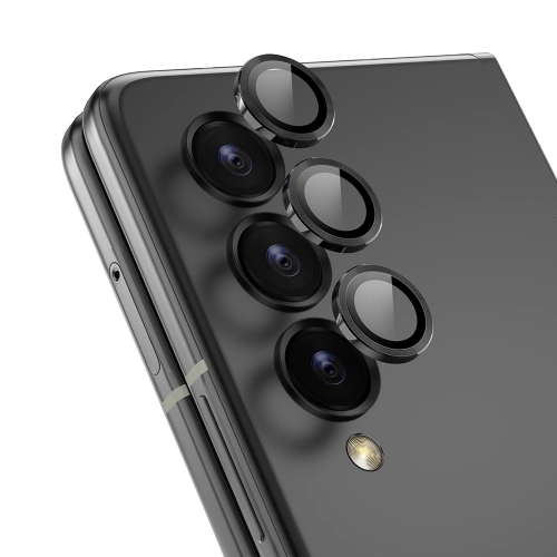 3D Стъклен Протектор за камерата на Samsung Galaxy Z Fold 5, Черен