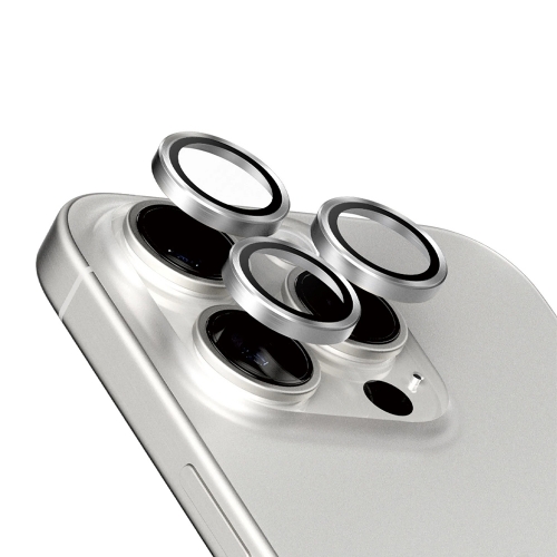 3D Стъклен Протектор за камерата на iPhone 15 Pro, Сребрист