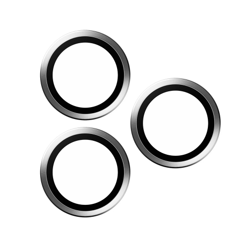 3D Стъклен Протектор за камерата на iPhone 15 Pro, Сребрист