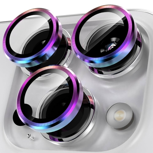 3D Стъклен Протектор за камерата на iPhone 15 Pro Max, Многоцветен