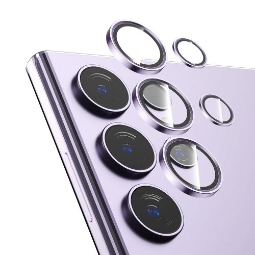 3D Стъклен Протектор за камерата на Samsung Galaxy S24 Ultra, Лилав