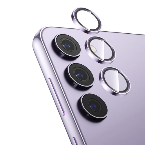 3D Стъклен Протектор за камерата на Samsung Galaxy S24, Лилав