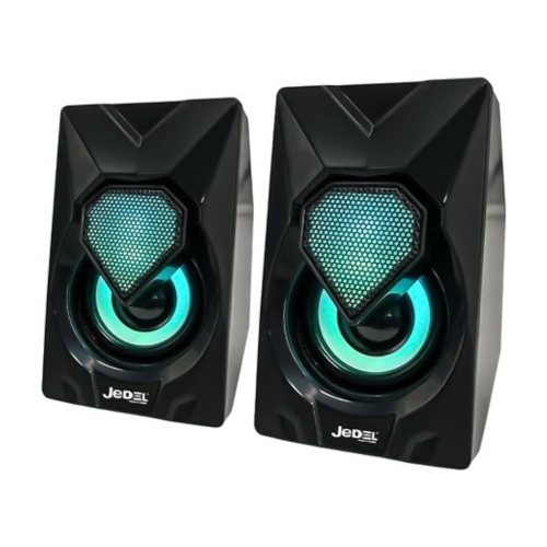 Тонколони за компютър Jedel S-502 RGB Gaming, Черен