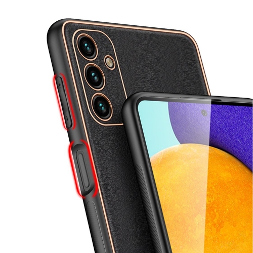 Удароустойчив калъф LEATHER за Samsung Galaxy A13 5G, Черен