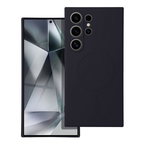 Силиконов калъф Mag Cover за Samsung Galaxy S24 Ultra, Черен