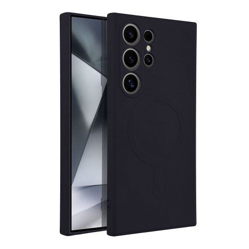 Силиконов калъф Mag Cover за Samsung Galaxy S24 Ultra, Черен