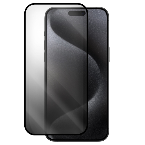 Стъклен протектор Veason 6D Pro Full Glue Privacy за iPhone 15 Pro, Черен