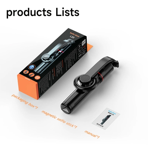 Селфи стик Selfie Stick Combo with tripod MagSf L20, Черен