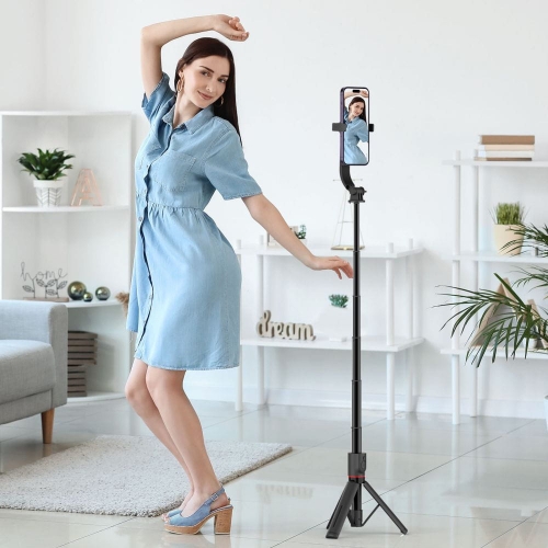 Селфи стик Selfie Stick Combo with tripod MagSf SSTR-C09, Черен
