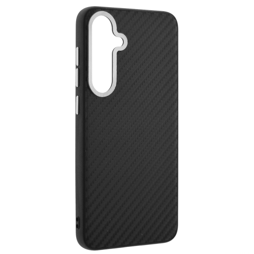 Удароустойчив калъф Premium Carbon за Samsung Galaxy S24, Черен