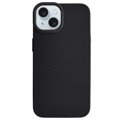 Удароустойчив калъф Premium Carbon за iPhone 13, Черен