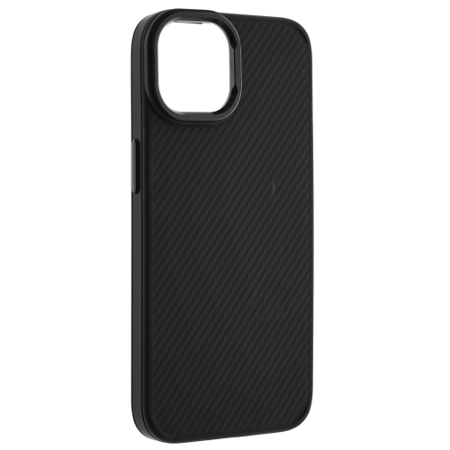 Удароустойчив калъф Premium Carbon за iPhone 13, Черен