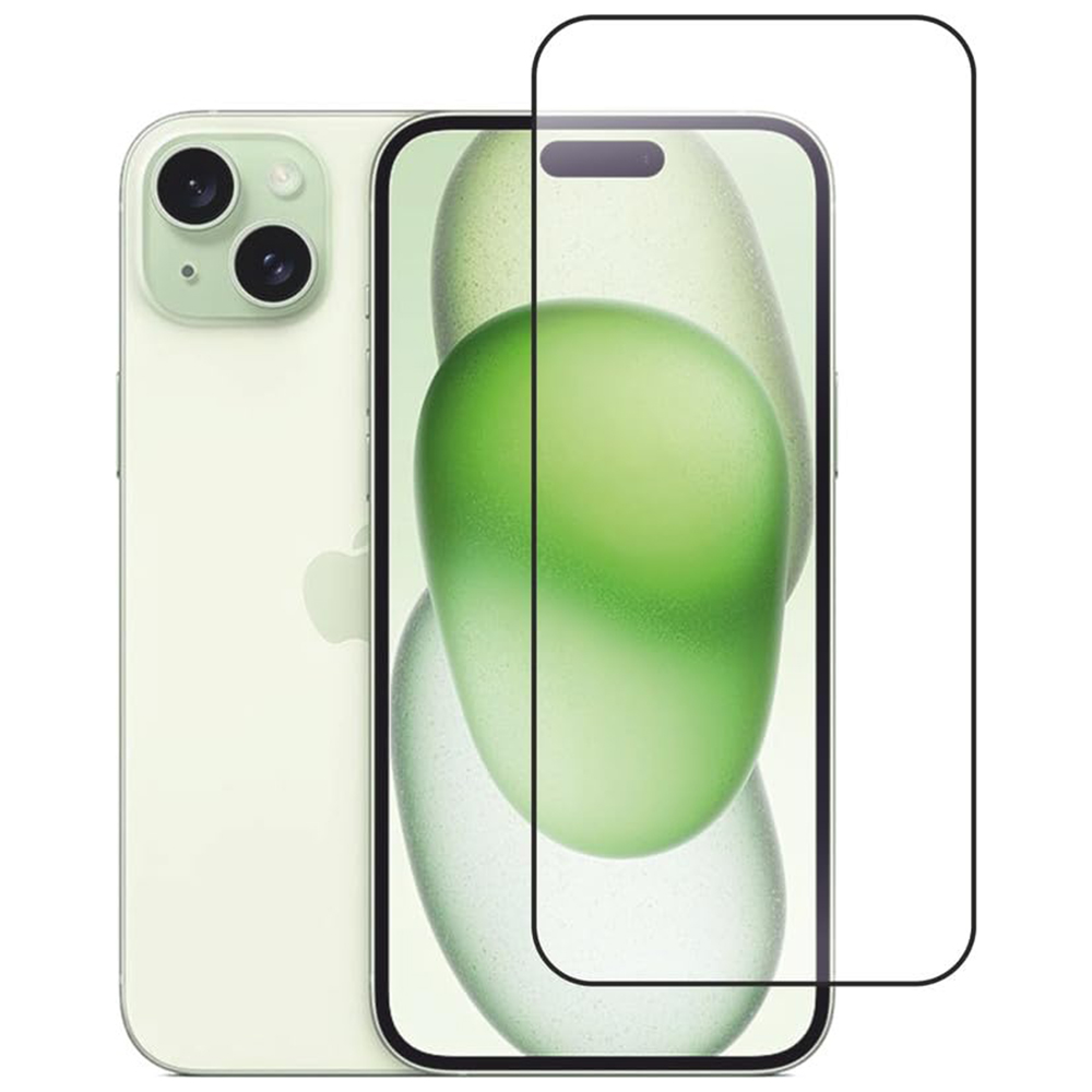 Стъклен Протектор OG Full Glue 5D за Iphone 15, Черен