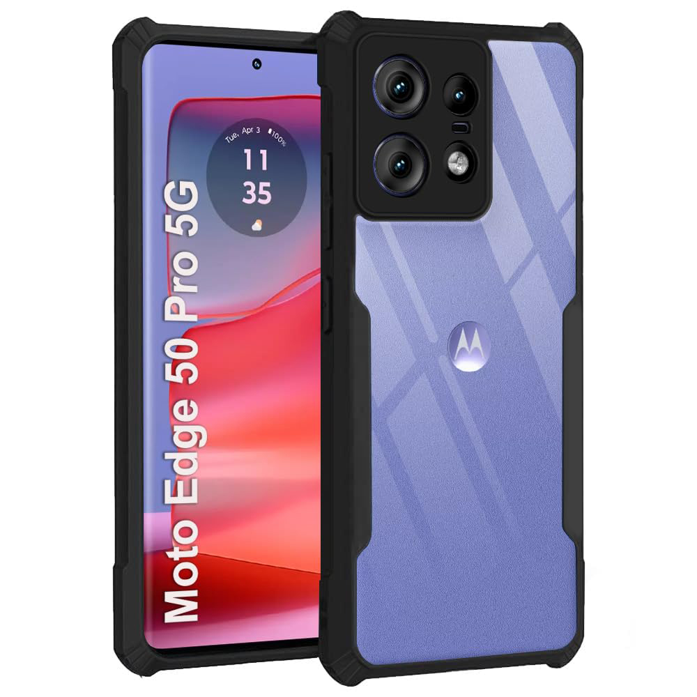 Удароустойчив калъф Anti-Drop за Motorola Moto Edge 50 Pro, Черен