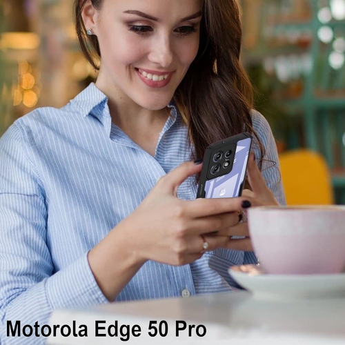 Удароустойчив калъф Anti-Drop за Motorola Moto Edge 50 Pro, Черен