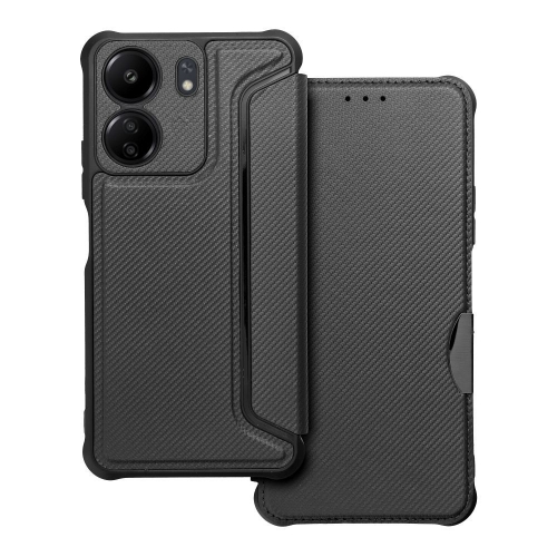 Калъф Тефтер Razor за Xiaomi Redmi 13C, Черен