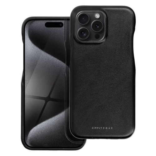 Удароустойчив калъф Roar Look за iPhone 15 Pro, Черен