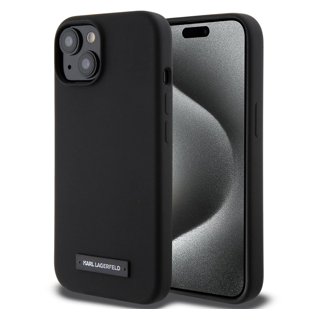 Калъф Karl Lagerfeld Liquid Plague MagSafe за iPhone 15, KLHMP15SSLMP1K