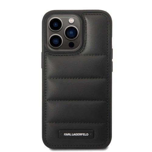 Калъф Karl Lagerfeld, Quilted Puffy Metal за iPhone 15 Pro, KLHCP15LPSQAK