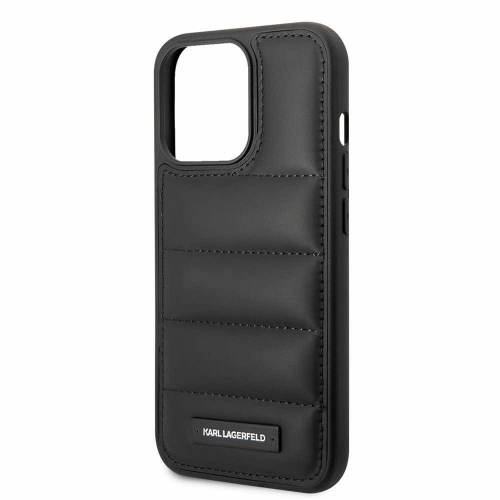 Калъф Karl Lagerfeld, Quilted Puffy Metal за iPhone 15 Pro, KLHCP15LPSQAK