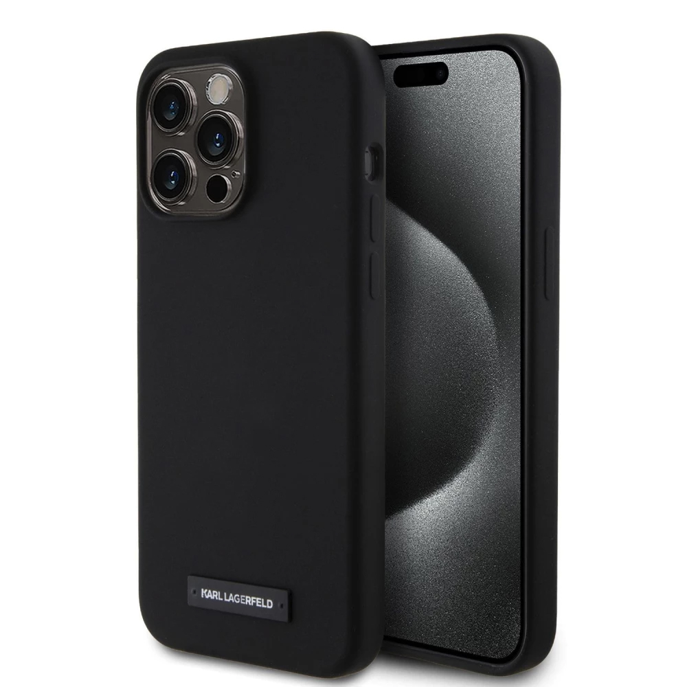 Калъф Karl Lagerfeld Liquid Plague MagSafe за iPhone 15 Pro, KLHMP15LSLMP1K