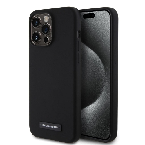 Калъф Karl Lagerfeld Liquid Plague MagSafe за iPhone 15 Pro, KLHMP15LSLMP1K