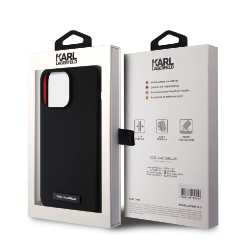 Калъф Karl Lagerfeld Liquid Plague MagSafe за iPhone 15 Pro, KLHMP15LSLMP1K