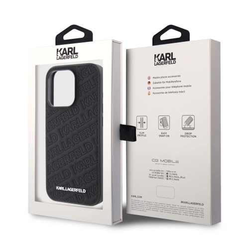 Калъф Karl Lagerfeld, Quilted Pattern за iPhone 15 Pro Max, KLHCP15XPQKPMK