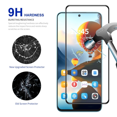 Стъклен Протектор Enkay Hat Prince Full Glue за TCL 50 5G, Черен