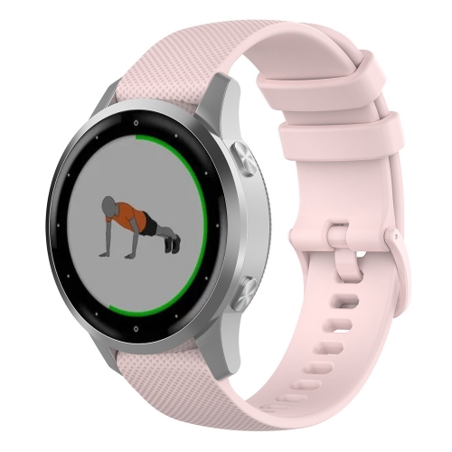 Силиконова каишка 18mm за Garmin vivomove 3S/vivoactive 4S/Forerunner 255S, Розов