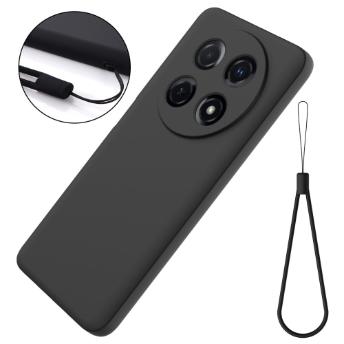 Силиконов калъф Lite Strap за Huawei Nova 12i 4G, Черен