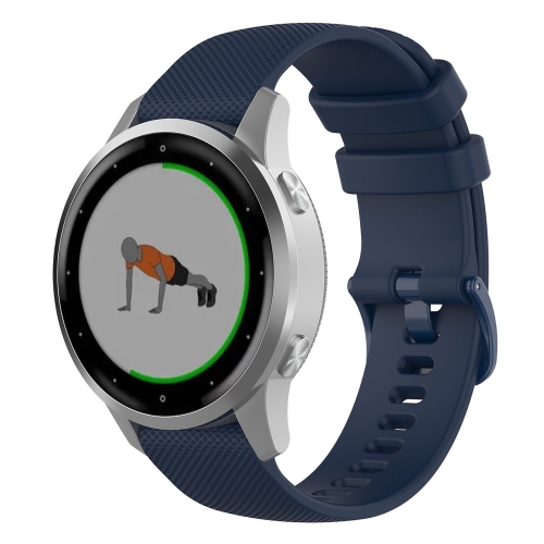 Силиконова каишка 18mm за Garmin vivomove 3S/vivoactive 4S/Forerunner 255S, Син
