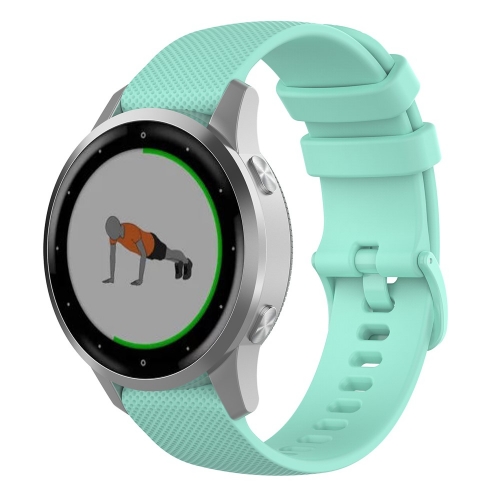 Силиконова каишка 18mm за Garmin vivomove 3S/vivoactive 4S/Forerunner 255S, Зелен