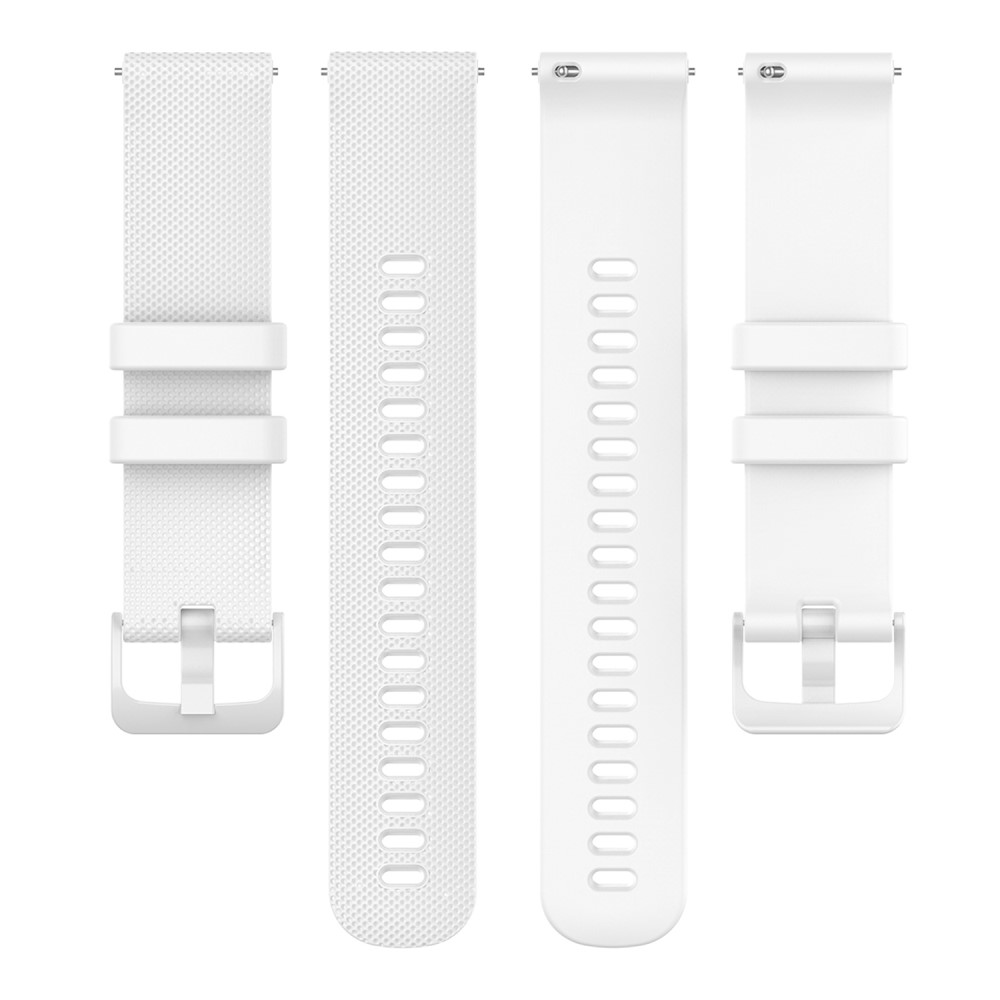Силиконова каишка 18mm за Garmin vivomove 3S/vivoactive 4S/Forerunner 255S, Бял