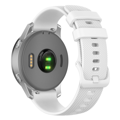 Силиконова каишка 18mm за Garmin vivomove 3S/vivoactive 4S/Forerunner 255S, Бял