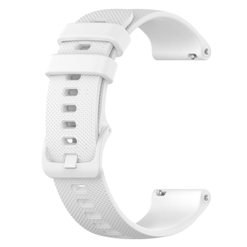 Силиконова каишка 18mm за Garmin vivomove 3S/vivoactive 4S/Forerunner 255S, Бял