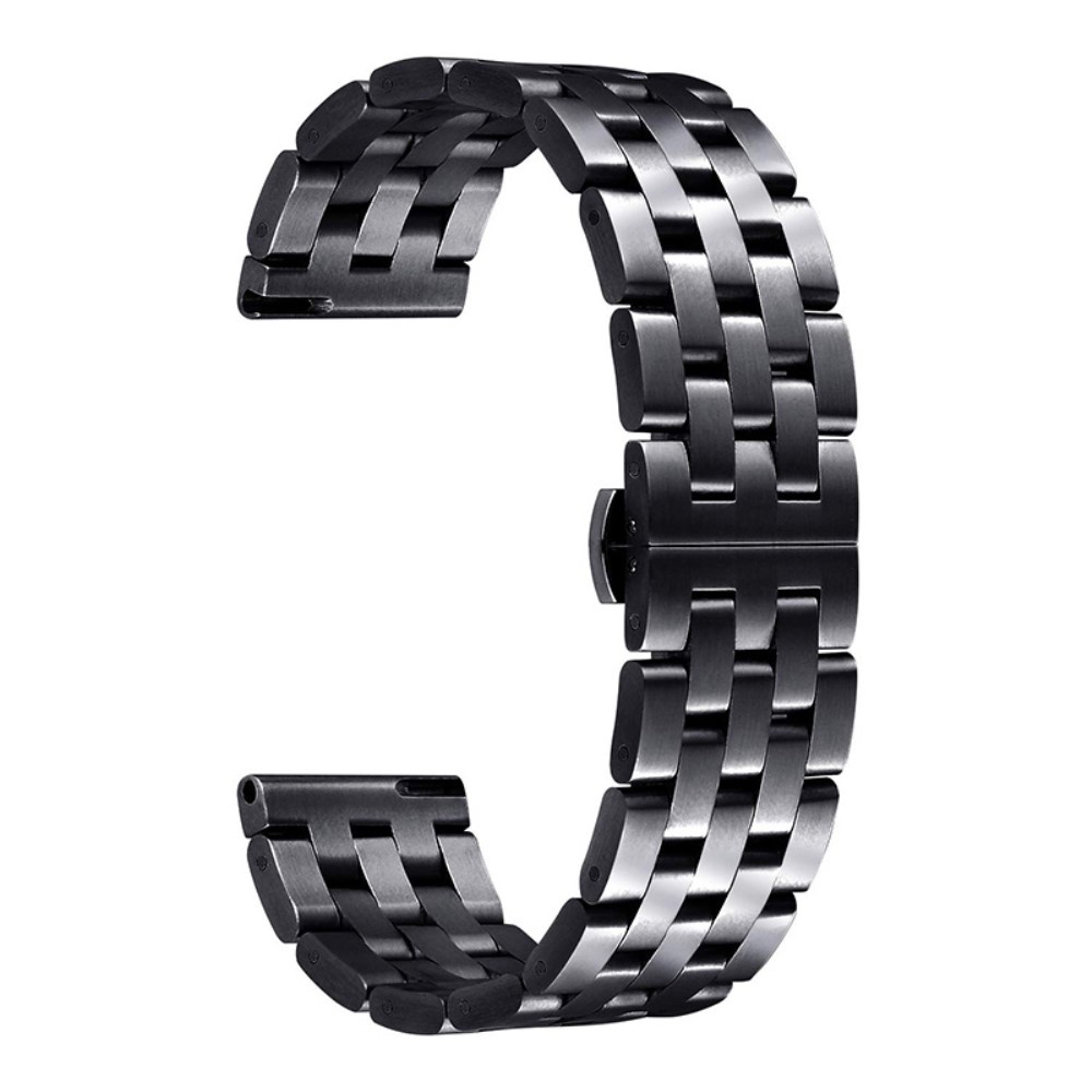 Метална каишка 18mm за Garmin vivomove 3S/vivoactive 4S/Forerunner 255S, Черен