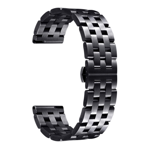 Метална каишка 18mm за Garmin vivomove 3S/vivoactive 4S/Forerunner 255S, Черен