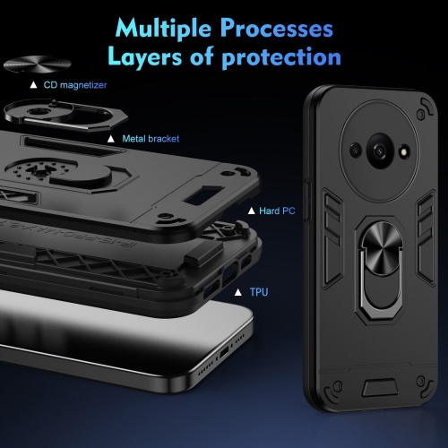 Удароустойчив Калъф Hybrid Cover за Xiaomi Redmi A3, Черен
