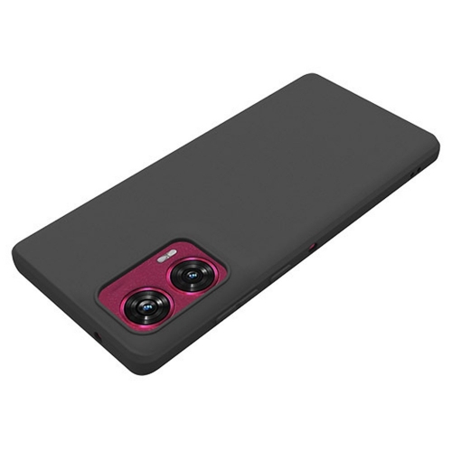 Силиконов калъф Matte за Motorola Edge 50 Fusion, Черен