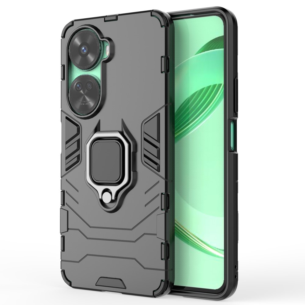 Удароустойчив Калъф Kickstand Ring за Huawei Nova 11 SE и nova 12 SE, Черен
