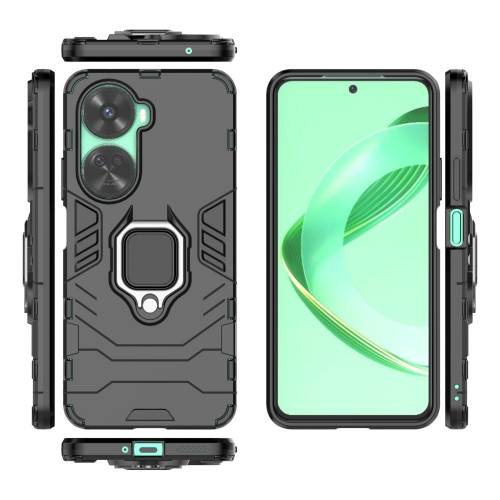 Удароустойчив Калъф Kickstand Ring за Huawei Nova 11 SE и nova 12 SE, Черен